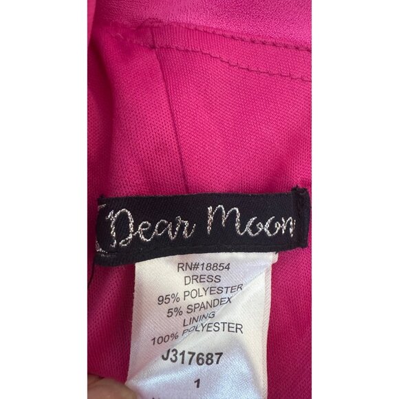 2/$30 Dear Moon Hot Pink One-Shoulder Ruffle Mini Dress - Picture 4 of 15